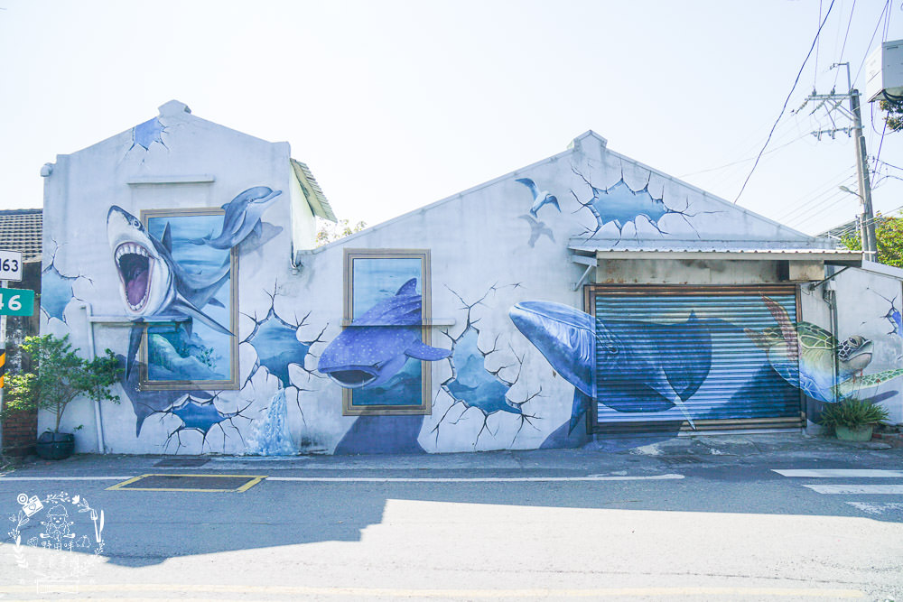 布袋景點[好美里3D彩繪村]嘉義獨一無二隱藏版彩繪村!超KUSO彩繪讓人拍到忘我?