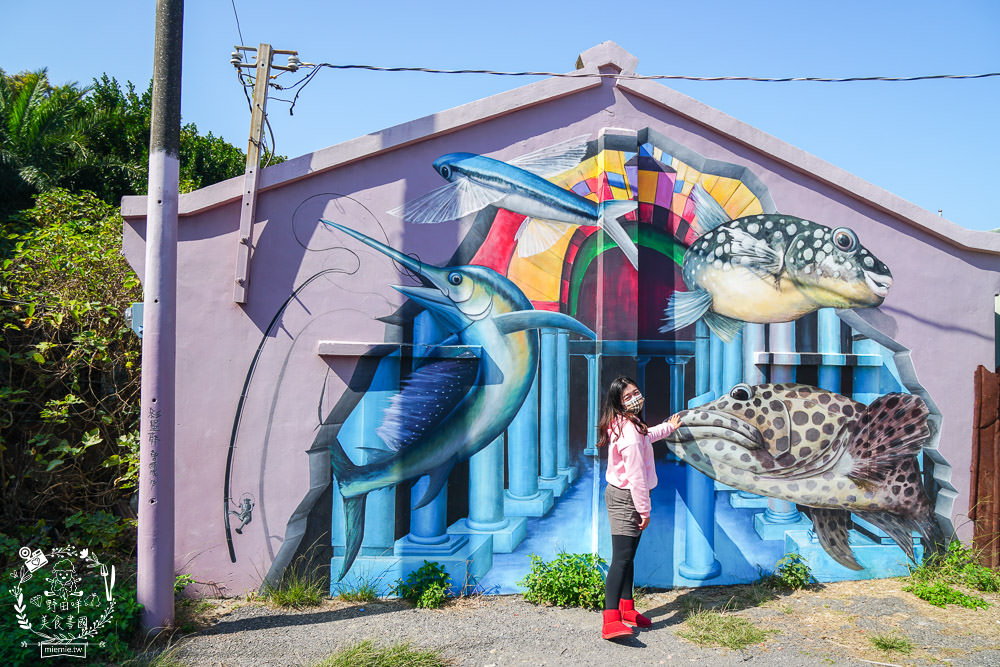 布袋景點[好美里3D彩繪村]嘉義獨一無二隱藏版彩繪村!超KUSO彩繪讓人拍到忘我?