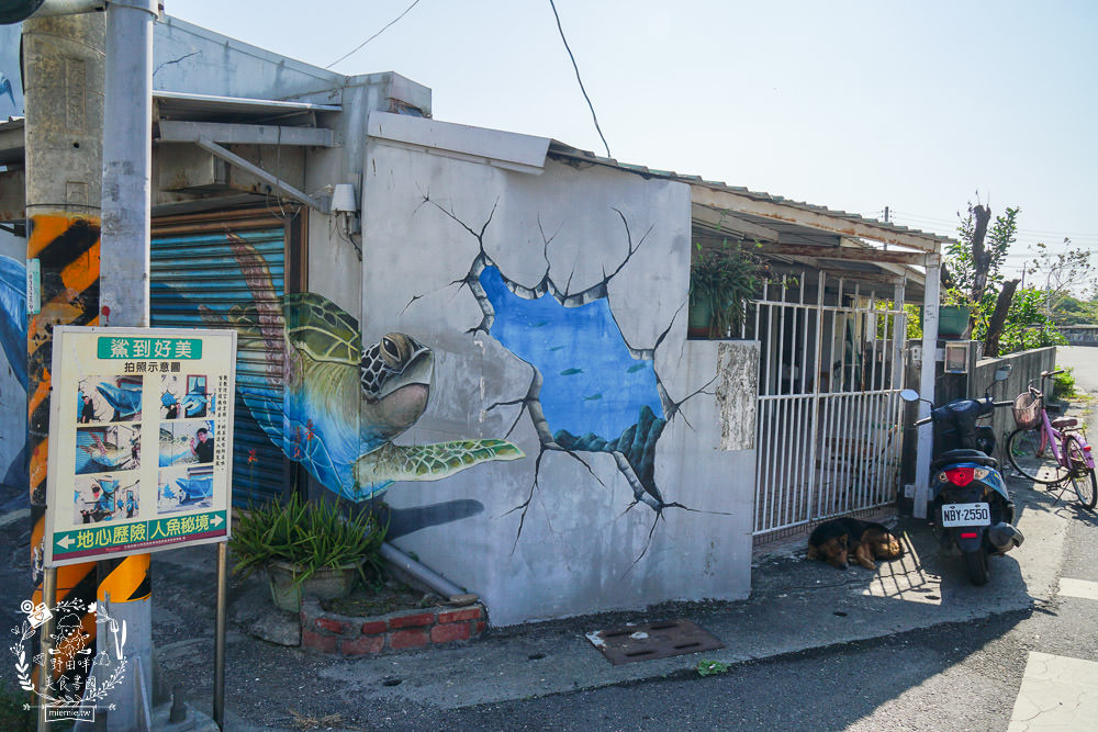 布袋景點[好美里3D彩繪村]嘉義獨一無二隱藏版彩繪村!超KUSO彩繪讓人拍到忘我?