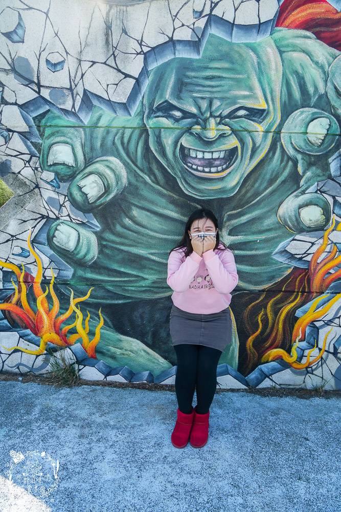 布袋景點[好美里3D彩繪村]嘉義獨一無二隱藏版彩繪村!超KUSO彩繪讓人拍到忘我?