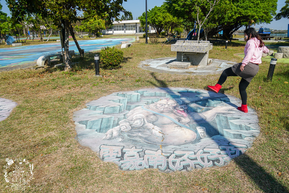 布袋景點[好美里3D彩繪村]嘉義獨一無二隱藏版彩繪村!超KUSO彩繪讓人拍到忘我?