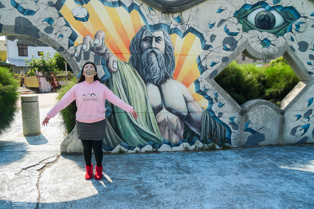 布袋景點[好美里3D彩繪村]嘉義獨一無二隱藏版彩繪村!超KUSO彩繪讓人拍到忘我?