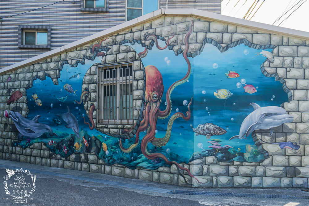 布袋景點[好美里3D彩繪村]嘉義獨一無二隱藏版彩繪村!超KUSO彩繪讓人拍到忘我?