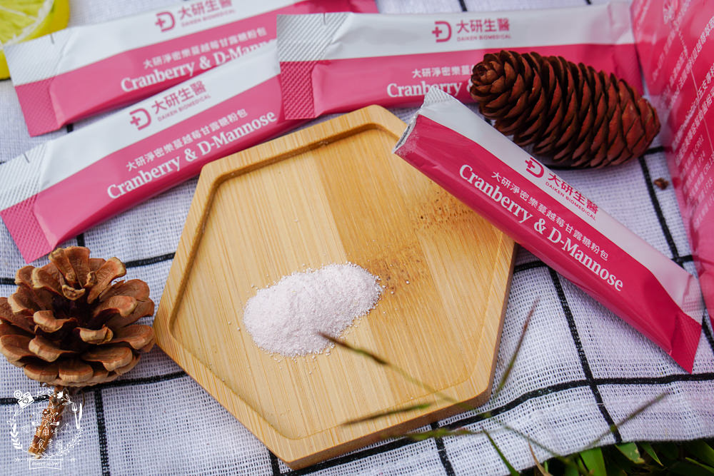 PTT推薦的蔓越莓益生菌!女生容易復發私密問題 營養師：私密保養不能缺「D-甘露糖」大研生醫淨密樂蔓越莓甘露糖粉包