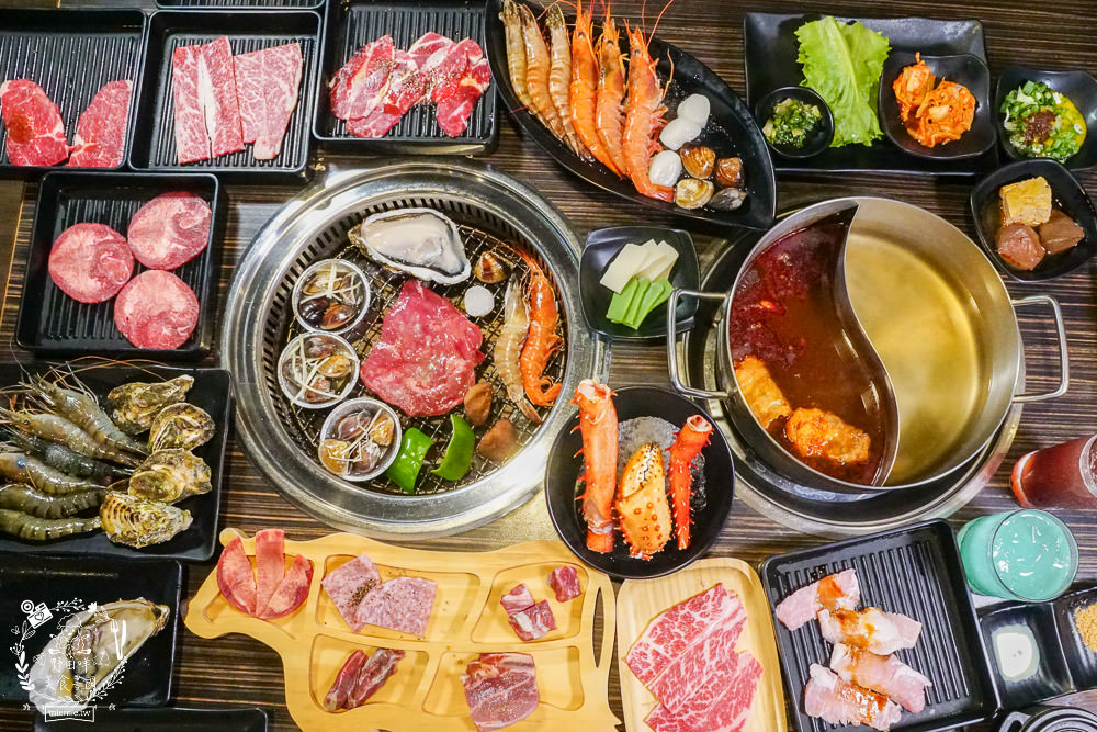 高雄[好客燒烤吃到飽]霸氣帝王蟹+美國生蠔+A5和牛70種以上品項選擇吃到飽!!
