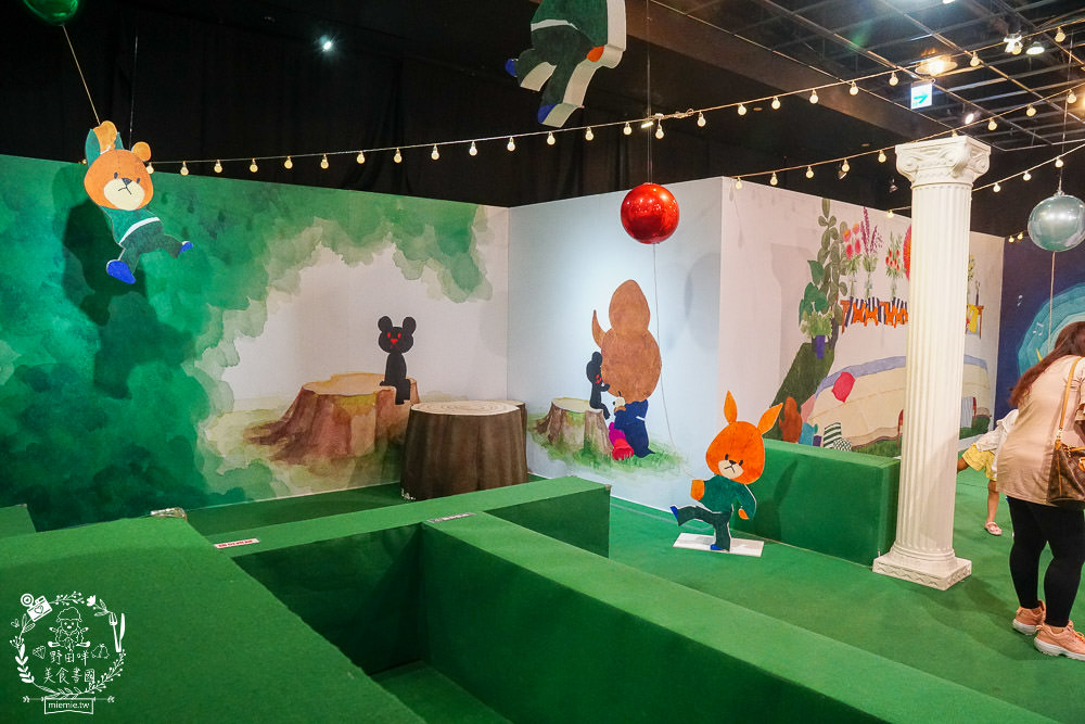 高雄免費展覽[小熊學校的花漾樂園]粉色旋轉咖啡杯+繽紛花海超好拍照!