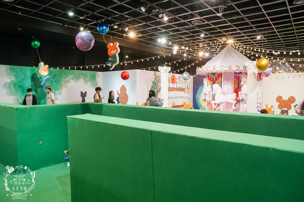 高雄免費展覽[小熊學校的花漾樂園]粉色旋轉咖啡杯+繽紛花海超好拍照!