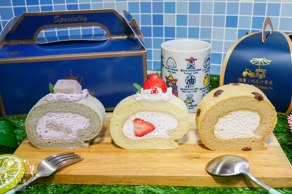 高雄[巧匠的餐車]每天限量的低糖生乳捲!居然品質超好的日本歐牧純生鮮奶油?