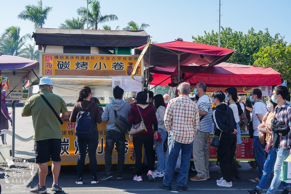 高雄旗津老街美食推薦!超人氣烤魷魚|超獨特泡菜蝦蛋|假日排隊的番薯椪|海產店多到滿出來RRRR~