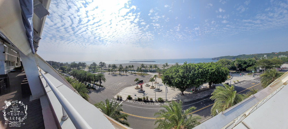 高雄[旗津道沙灘酒店]浩瀚景觀親子住宿/旗津版摩西分海導覽旅遊