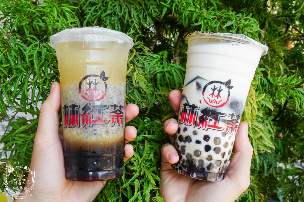 高雄[林紅茶專賣店建工店]純天然香水鮮奶茶可以喝出漸層口味?高CP值的超搞剛手炒糖喝起來很安心!