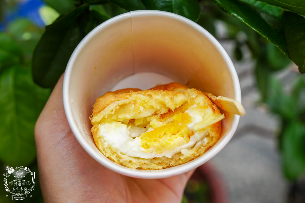 高雄梨大蛋中蛋!旗山老街超人氣必吃美食!香濃的雙重起司+紅麴酵素飼養雞蛋超銷魂!