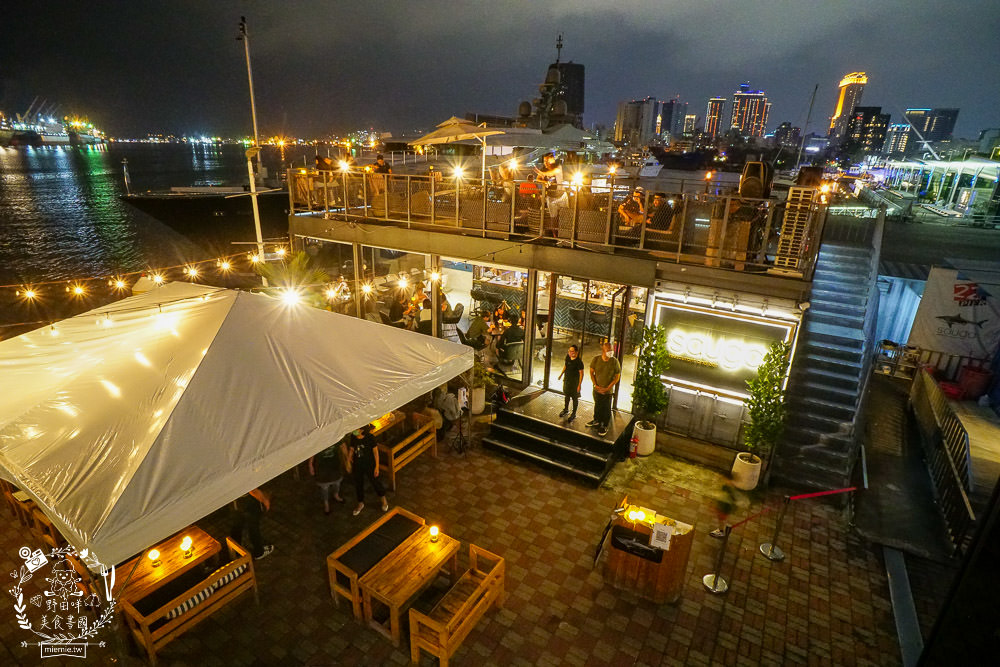高雄[比爾比夫熟成牛排海景餐廳]22號碼頭超浪漫景觀餐廳!絢麗燈光絕美動人!