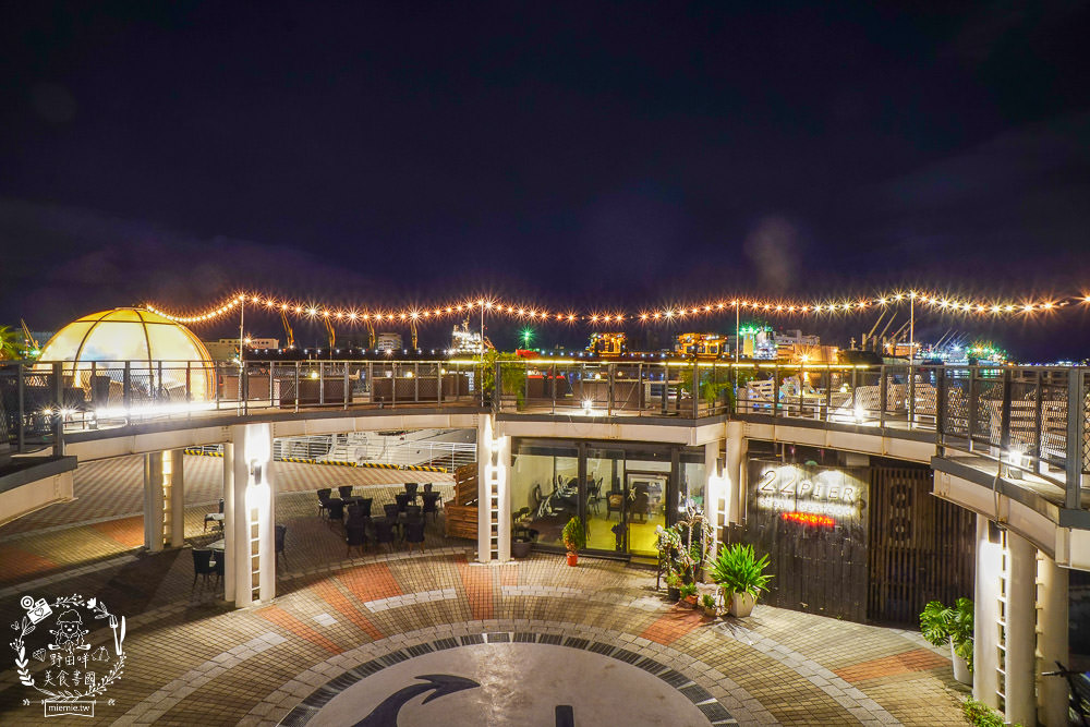 高雄[比爾比夫熟成牛排海景餐廳]22號碼頭超浪漫景觀餐廳!絢麗燈光絕美動人!