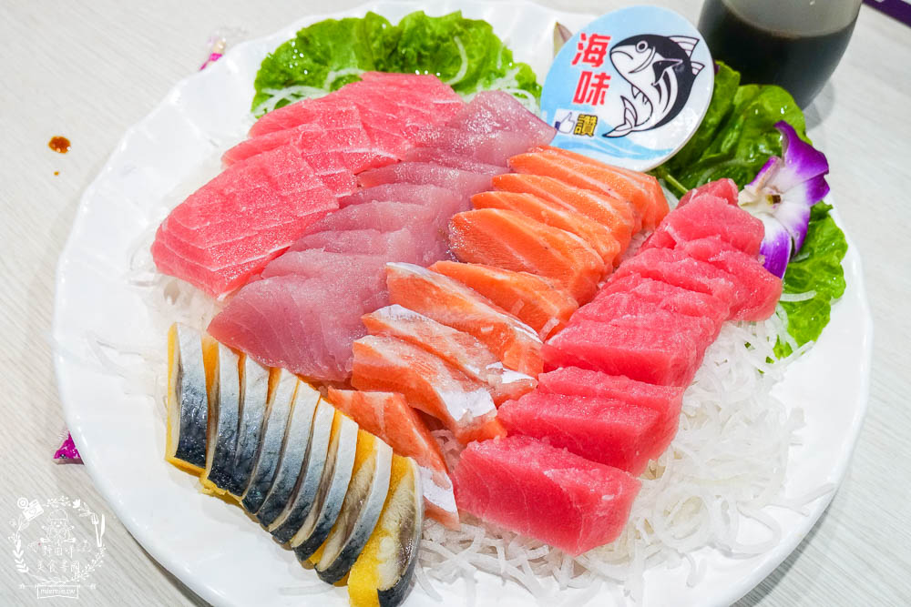 屏東[海味海鮮餐廳]後壁湖超人氣高CP值百元生魚片!合菜料理超澎湃且好停車!