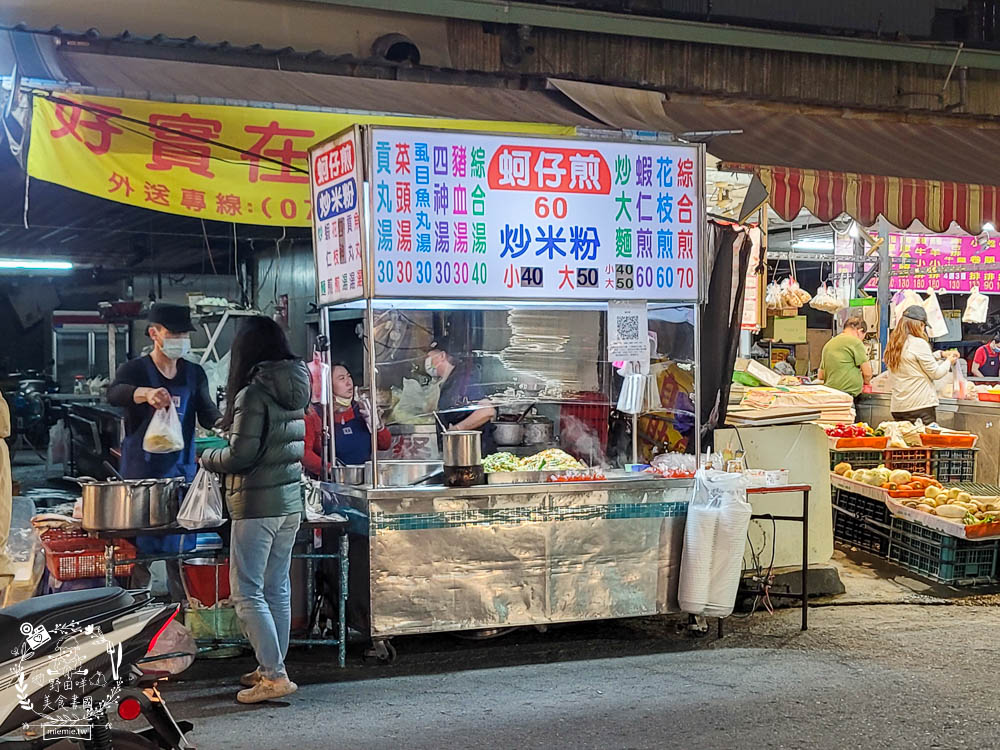 高雄隱藏版夜市[牛潮埔夜市]每周三才有的小夜市!超多人氣排隊美食!炸彈蔥油餅+沙威瑪+QQ球+東山鴨頭+酥炸大魷魚必吃!