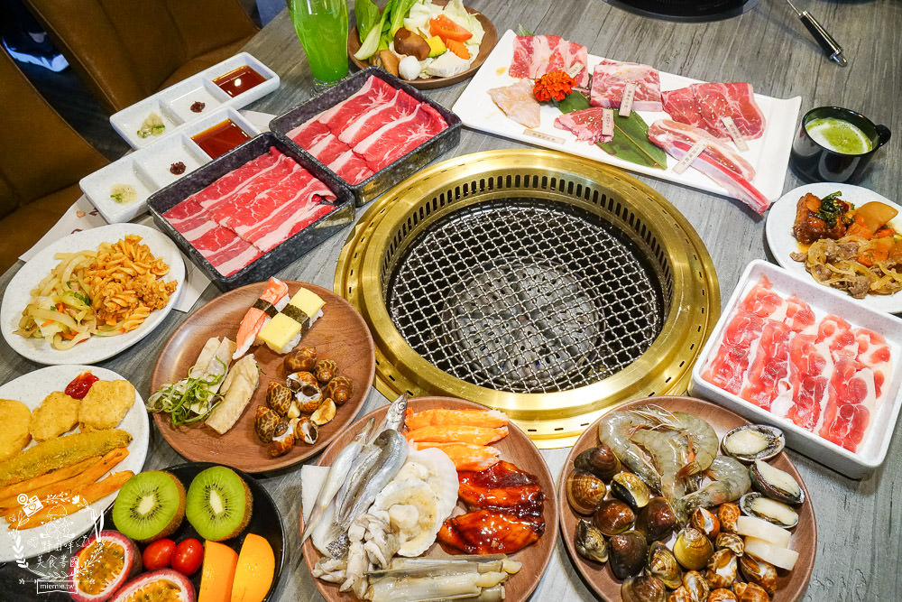 高雄[男前燒肉火烤兩吃吃到飽]泉成集團新品牌入駐夢時代!超霸氣88品自助吧最低688元起