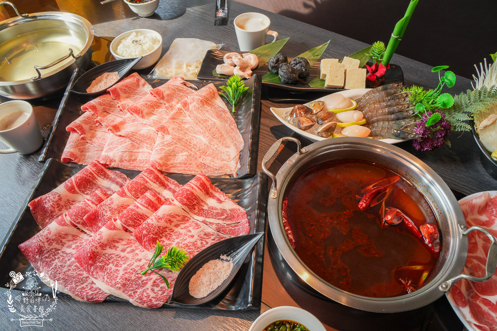舞古賀鍋物專賣店|高雄日本A5和牛+巧克力和牛鮮美推薦!菜盤換的黑毛豬超級彈嫩可口!