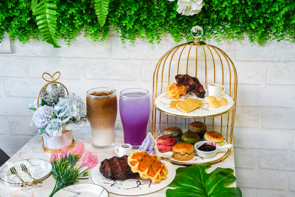 高雄[蒔遇Daily Green]隱藏在秘密花園的網美甜點店!蝦皮人氣第一名的18種口味司康?繽紛網美霜淇淋超好拍照!