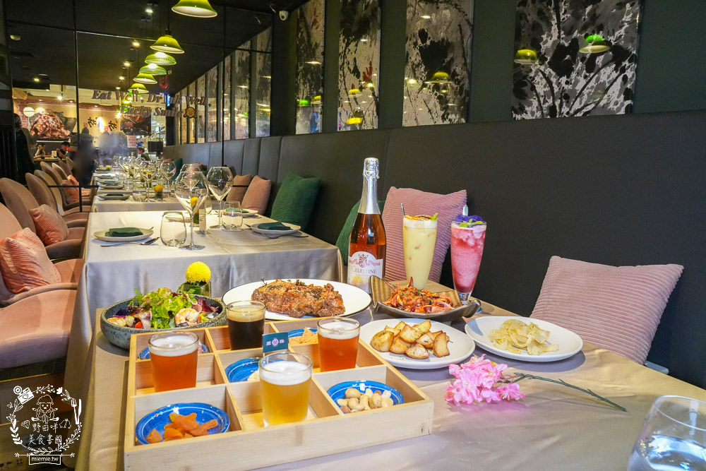 高雄餐酒館推薦[蘼樂餐酒館]聖誕限定超霸氣32oz的肋眼牛排!四種風味一次享受的繽紛精釀啤酒SHOT組!