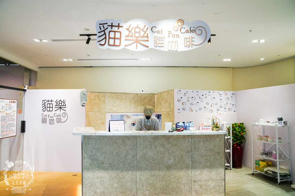 台北貓咪餐廳[貓樂貓咖啡信義遠百店]居然有12隻超可愛的萌系貓咪陪同用餐玩樂!連小朋友都可以進去唷～