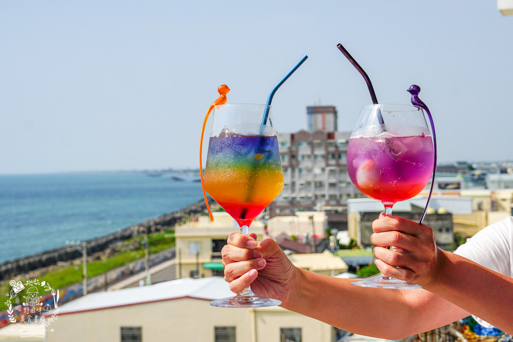 屏東[阮家茶坊天空餐廳]不用出國就能欣賞浪漫小希臘?枋寮超夢幻的景觀咖啡廳+親子餐廳!枋寮絕美海景無敵好拍!