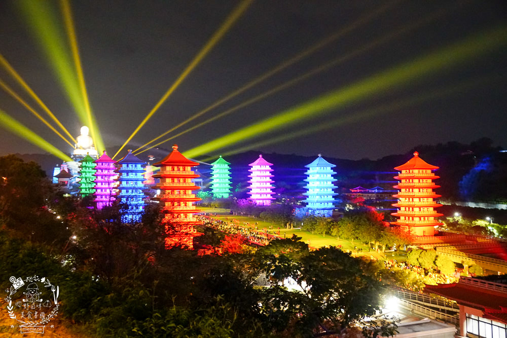 佛光山元宵節燦爛花燈+500架無人機燈光秀+絢麗煙火繽紛耀眼超好拍！佛光山美食景點推薦!