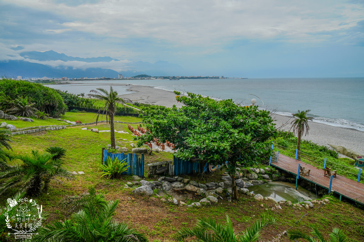 花蓮海景咖啡廳[海中天海景咖啡]絕美太平洋景觀咖啡廳！超多網美藝術裝置提供拍照！