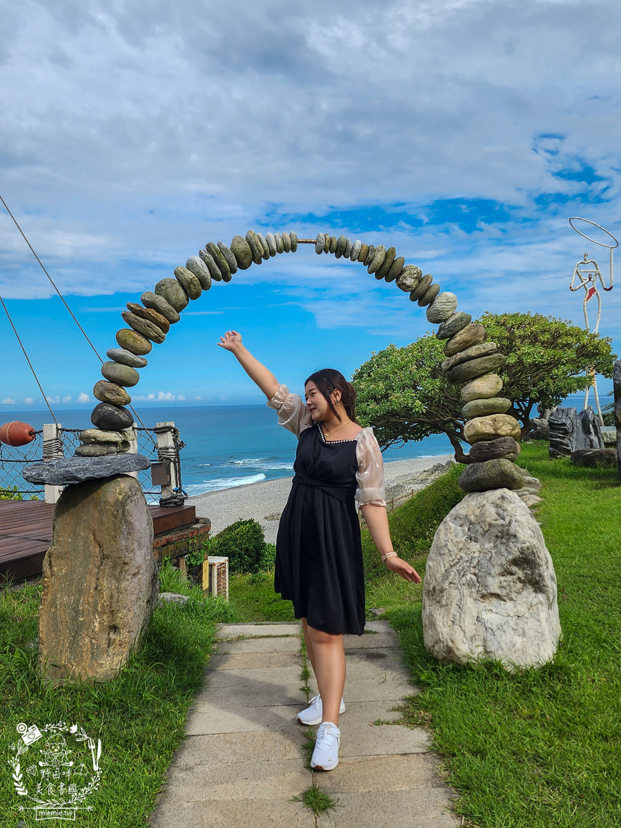 花蓮海景咖啡廳[海中天海景咖啡]絕美太平洋景觀咖啡廳！超多網美藝術裝置提供拍照！