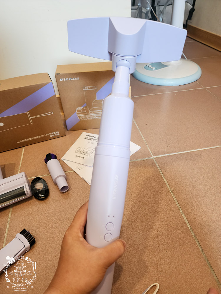 SANSUI山水輕淨吸迷你無線吸塵器！寵物毛髮必備的超輕吸塵器！超強塵螨機床墊坐墊吸好吸滿／居家車用清潔／無線手持