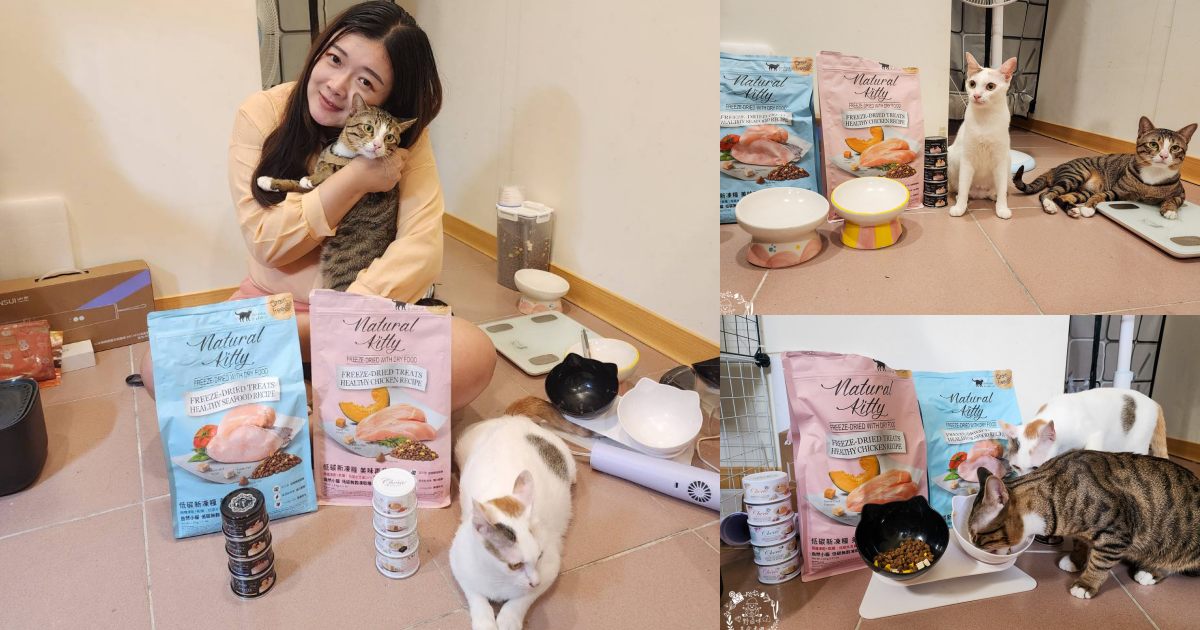 Natural Kitty自然小貓低碳無穀凍乾糧+Cherie法麗主食罐|高蛋白低碳水的貓咪無穀乾糧與主食罐! - 第1張圖 Natural Kitty自然小貓低碳無穀凍乾糧+Cherie法麗主食罐|高蛋白低碳水的貓咪無穀乾糧與主食罐!