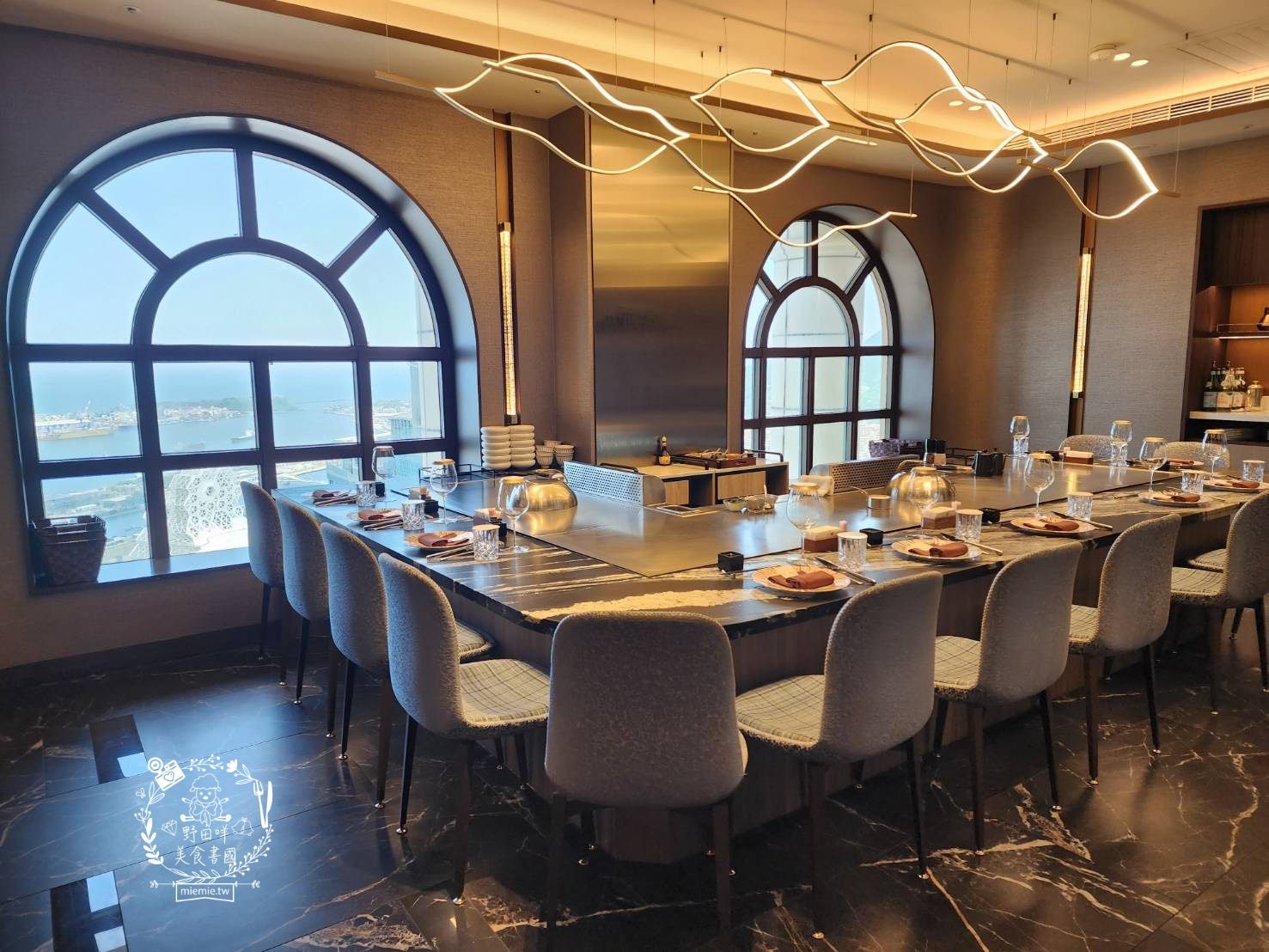 焰‧鐵板燒|高雄漢來大飯店絕美景觀鐵板燒餐廳!45樓高空欣賞高雄美景!高雄生日餐廳推薦！