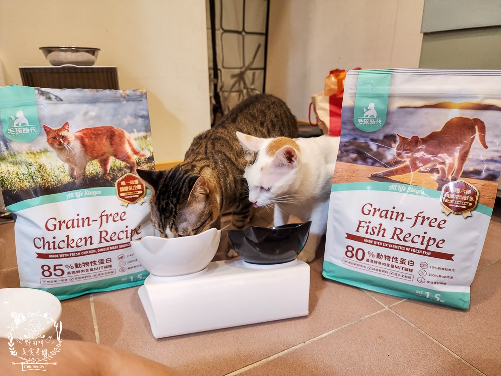 毛孩時代85%鮮雞肉無穀全貓糧&80%鮮魚肉無穀全貓糧|高蛋白低碳水的貓咪無穀貓糧推薦