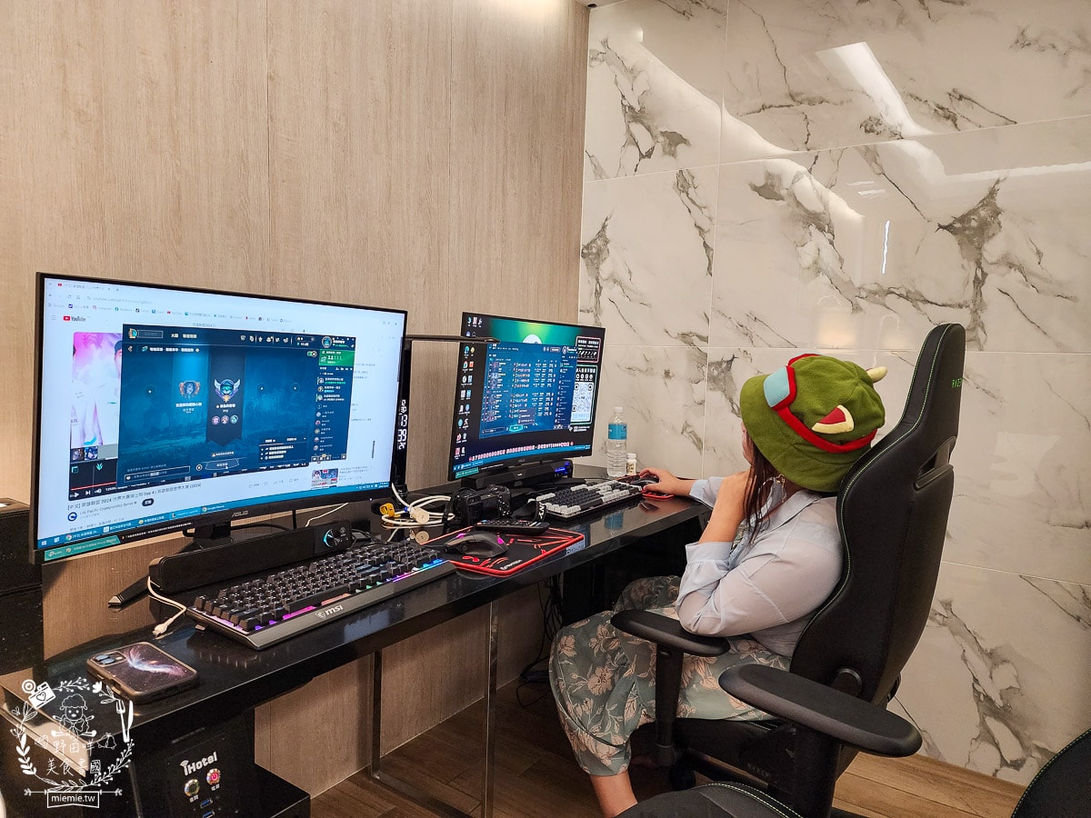 桃園住宿推薦| i hotel 電競時租旅館中壢旗艦館|24小時免費點心飲料吧+斯林百蘭名床+雙道隔音門打遊戲超過癮！