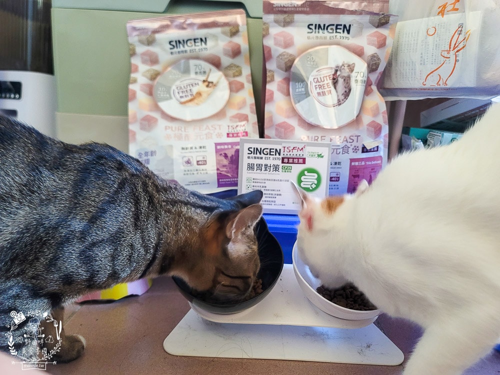 信元發育寶貓用鮮嫩三品與餉味舞食低敏無麩質凍乾(牛/鴨/雞)貓糧|適口性極佳的凍乾貓糧