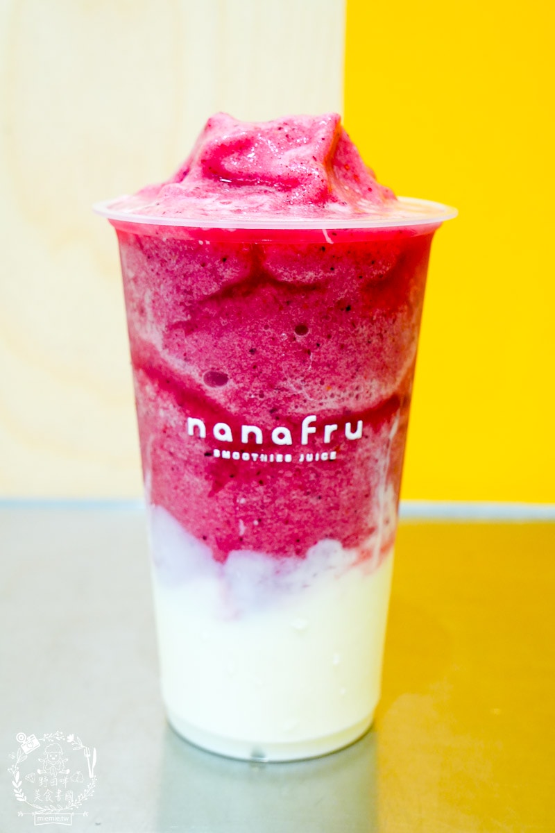 nanafru 娜娜福果優茶飲專賣｜超繽紛的果優人氣必喝！生椰喝起來居然毫無違和感？水果美式超清爽又香甜！