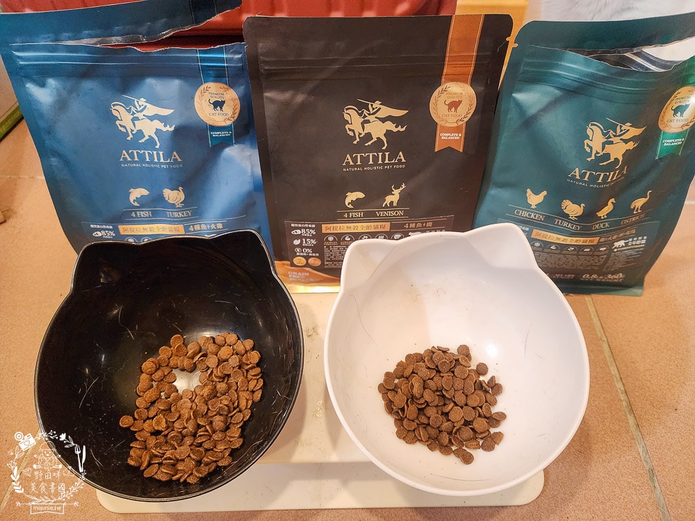 貓飼料推薦[ATTILA阿提拉貓飼料]高蛋白低碳水的無穀貓飼料，添加七種益生菌與天然超級食材！