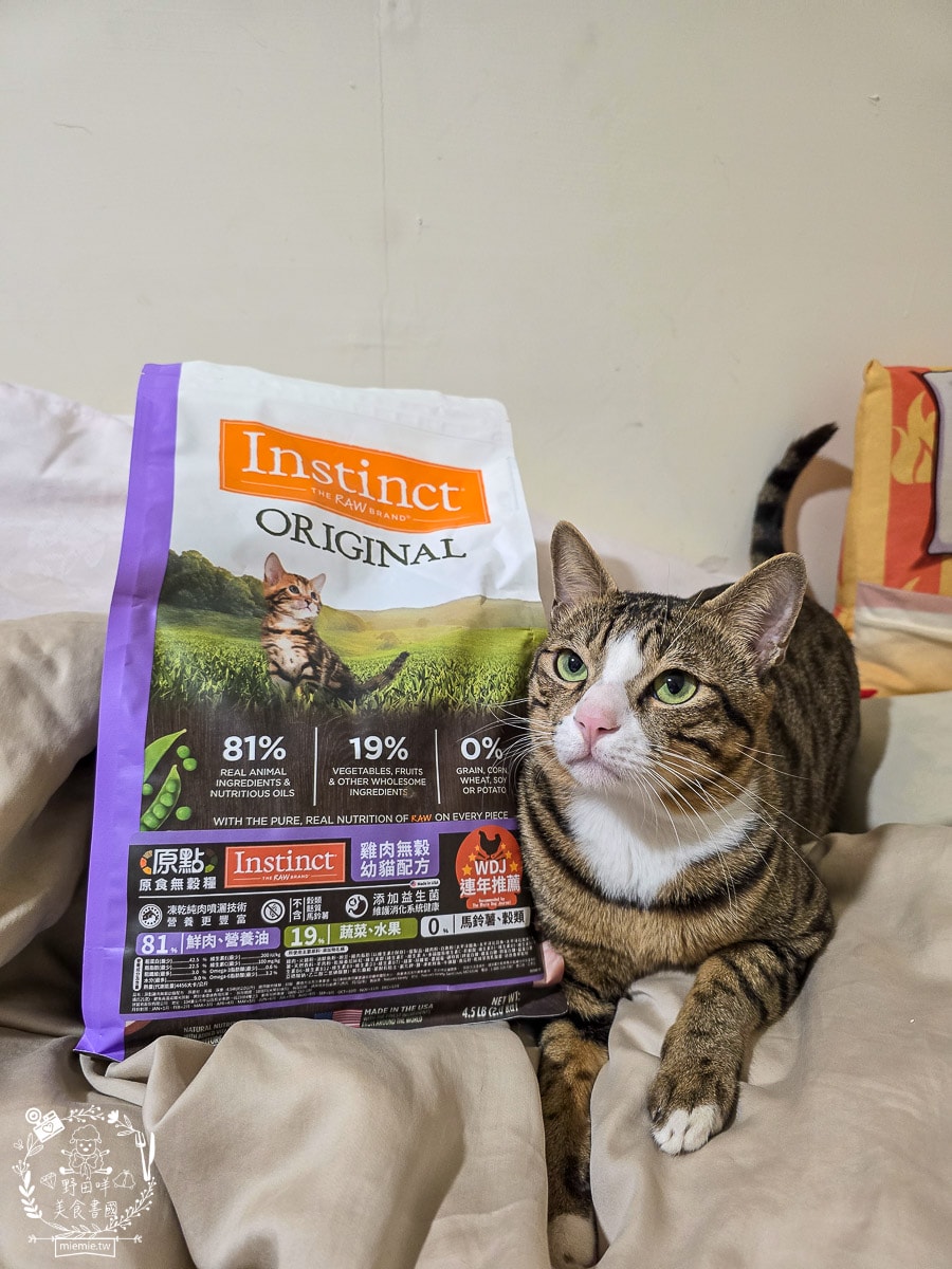 【幼貓飼料推薦】美國原點 Instinct 幼貓飼料評測：生食動力配方81%高含量鮮肉成分，還有WDJ連年推薦讓小貓發育贏在起跑點！