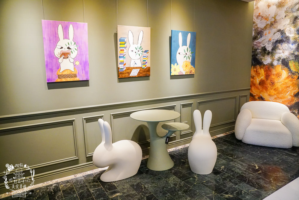 高雄[Bunny Flower 兔仔花]網路起家的超人氣布朗尼有門市囉!莫蘭迪主題的兔兔門市奢華浪漫超好拍!