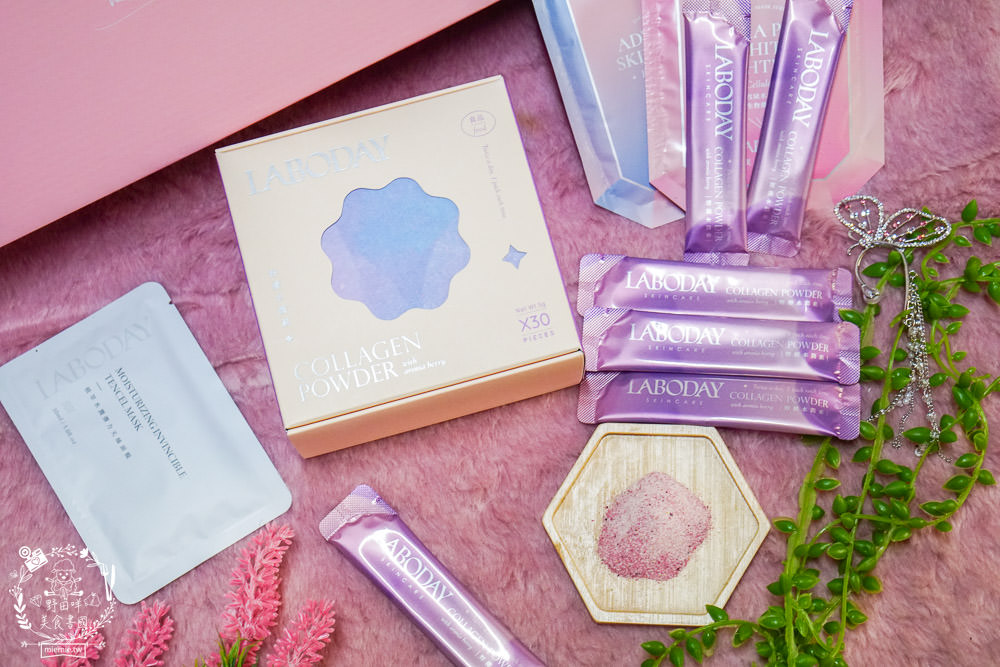 LABODAY野櫻水潤素|日韓研發的專利膠原蛋白魚鱗水解蛋白+三胜肽膠原蛋白維持可愛澎潤的少女感!