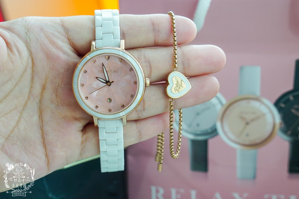 2021推薦女錶!RELAX TIME-RT-92夢幻極光拼貼貝殼!陶瓷材質更顯高貴
