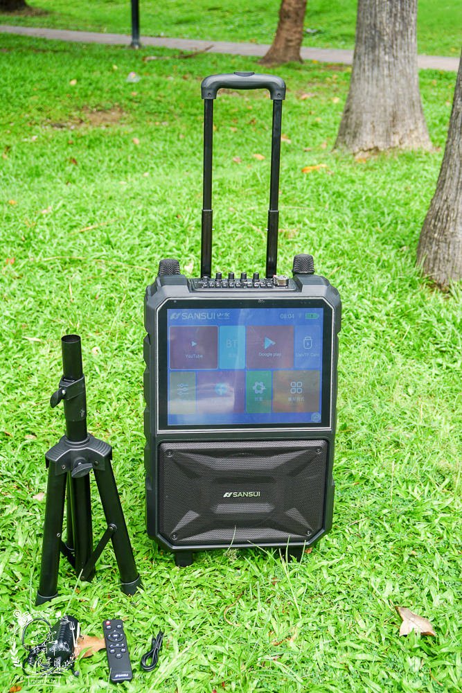 SANSUI 山水 行動KTV(SKTV-T888)開箱!15吋觸控螢幕高畫質|支援WIFI上網跟APP點歌下載|拉桿設計帶出門超方便