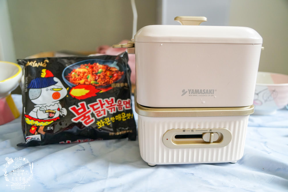 山崎生活美學單享鍋|收納超方便的單人鍋|不沾塗層煮麵煎魚都方便|溫度過高自動斷電安全裝置