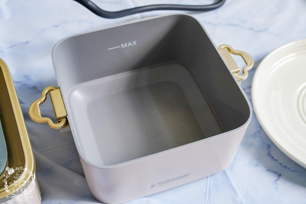 山崎生活美學單享鍋|收納超方便的單人鍋|不沾塗層煮麵煎魚都方便|溫度過高自動斷電安全裝置