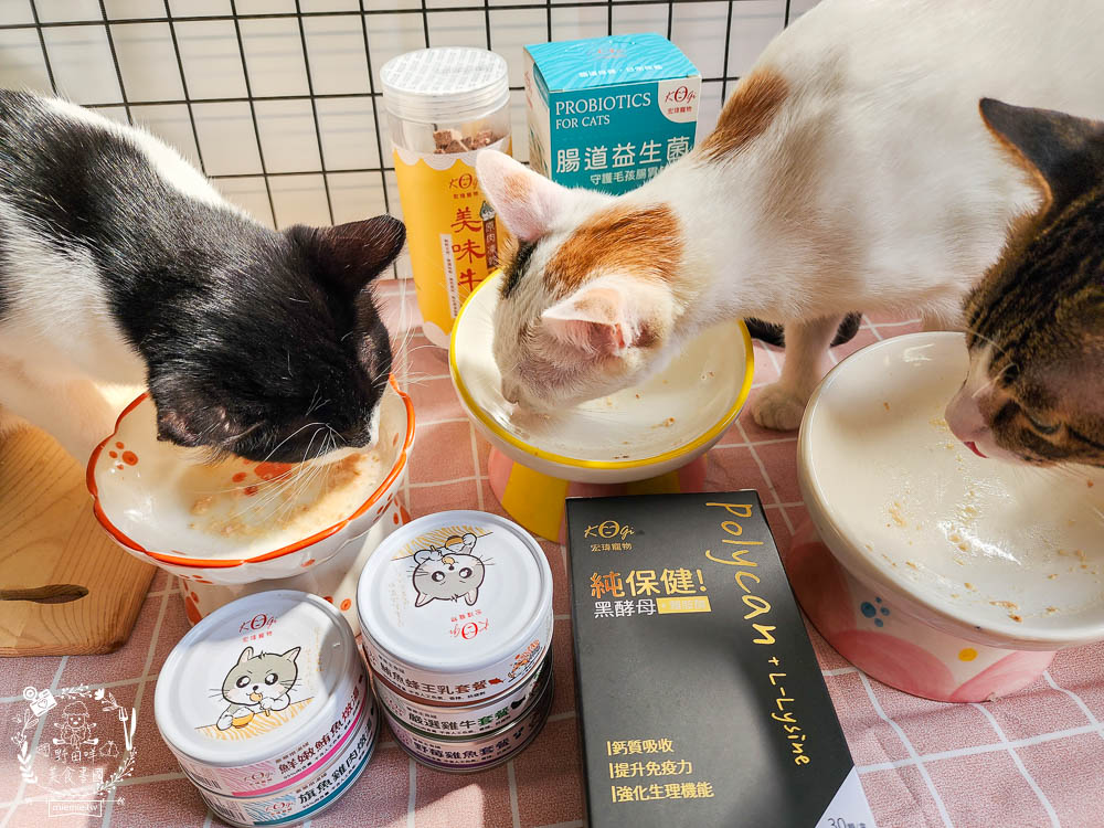宏瑋寵物貓咪主食罐湯罐 離胺酸 腸道益生菌 牛肉凍乾 107
